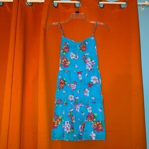 This is a blue spring Aeropostale dress